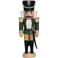 Seiffener Volkskunst eG Nussknacker Husar 28 cm grün