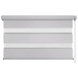 Doppelrollo KLEMMFIX JUST grau - grau - BH 70x160 cm