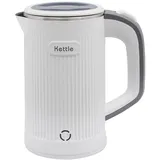 Reisewasserkocher Klein, 600W Electric Kettle, 0.8L Wasser Kocher Mini Wasserkocher Reise Überhitzungsschutz und Anti-Trockenbrand-Funktion Reise Wasserkochers (Weiß)