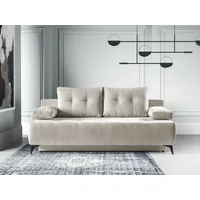 Schlafsofa WERK2 "Oakland", beige, B:206cm H:97cm T:98cm, 92% Polyester, 8% Nylon, Sofas, 2-Sitzer Sofa & Schlafcouch mit Bettkasten