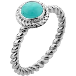 Nenalina Howlith Geburtsstein Dezember Boho 925 Silber Ringe   Damen 