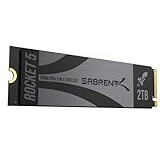 Sabrent NVMe SSD M.2 2TB Gen 5 14,000MB/s Lesen, 12,000MB/s Schreiben Interne SSD PCIe 5 X4 (SB-RKT5-2TB)