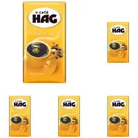 Cafe Hag Hag Filterkaffee Klassisch Mild, 500 g gemahlener Kaffee entkoffeiniert (Packung mit 5)