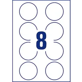 Avery Zweckform Universaletiketten 5081 Weiß 65,0 x 65,0 mm 10 Blatt