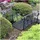 Hti-Living Zierbrücke Gartenbrücke 1 Stück schwarz