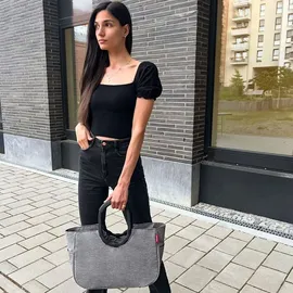 Reisenthel Loopshopper M grau 40 x 26 x 20 cm