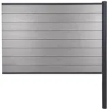 MCW Windschutz Savoie 185 cm Grau WPC