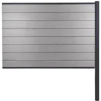 MCW Windschutz Savoie 185 cm Grau WPC
