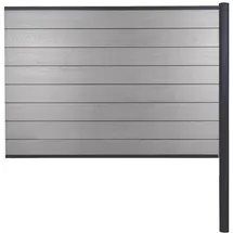 MCW Windschutz Savoie 185 cm Grau WPC