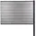 MCW Windschutz Savoie 185 cm Grau WPC