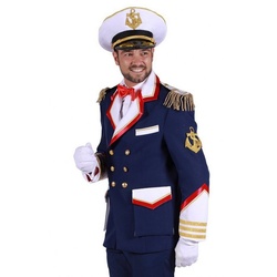 thetru Kostüm Gardejacke Marine, Auffällige Kapitänsjacke für den Karneval blau XL
