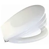 WC Sitz Klodeckel Toilettendeckel Abnehmbar mit Softclose Absenkautomatik Weiss