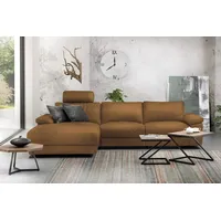 KAWOLA Ecksofa XL Lola Leder Recamiere links cognac