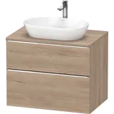 Duravit Waschtischunterschrank wandhängend „D-Neo“ 80 × 66,4 × 55 cm in Eiche Marmoriert