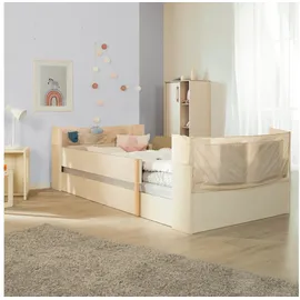 roba kids Jugendbett Flexi Grow 90 x 200 cm Holz beige