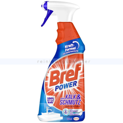 Bref power Spray 750 ml gegen Kalk und Schmutz, für müheloses entfernen von Kalk und Seifenflecken