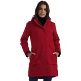 KILLTEC Damen Parka/Mantel wasserdicht mit abzippbarer Kapuze rot, 40, 43284-000
