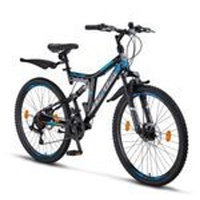 Chillaxx Bike Falcon Premium Mountainbike in 24 und 26 Zoll - Fahrrad für Jungen, Mädchen, Damen und Herren - Scheibenbremse- 21 Gang-Schaltung -...