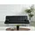 vente-unique Schlafsofa Kunstleder 2-Sitzer Schwarz