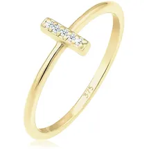 Elli DIAMONDS Kreuz Diamanten Brillantschliff (0.025 ct) 375 Gelbgold" 56 MM - in gold, - für Damen,