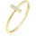 Elli DIAMONDS Kreuz Diamanten Brillantschliff (0.025 ct) 375 Gelbgold" 56 MM - in gold, - für Damen,
