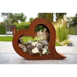 Badeko Metalldekoration Badeko Herz-Set „Lydia“ (55 cm & 80 cm) zum Bepflanzen