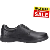 Hush Puppies Marco Classic Leder Schnürschuhe Smart Casual Herren Schuhe Schwarz
