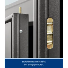 Hörmann Gerätehaus Berry Classic 2,48 x 2,83 m Grau