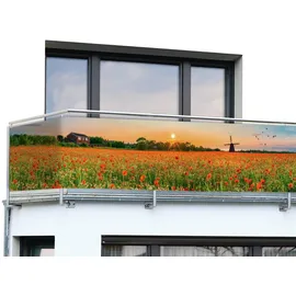 Maximex Balkonverkleidung 500 x 85 cm mehrfarbig Kunststoff 5 St.