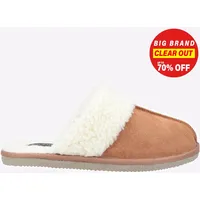 Hush Puppies Arianna Pantoffeln Damen Memory Foam Hausschuhe Hellbraun