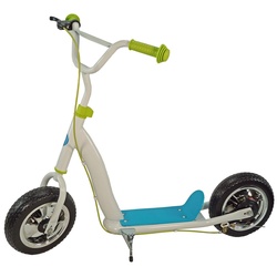 Best Sporting Kinderscooter mit Ballonreifen 10 Zoll und Trommelbremse, weiß