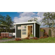 Karibu Skrollan 1 inkl. 9 kW Ofen + int. Steuerung + Dachkranz