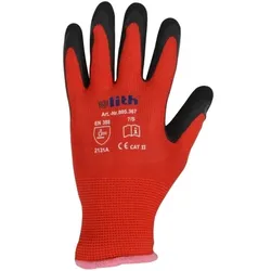 Arbeitshandschuh Montage-Feinstrickhandschuhe rot Größe 7