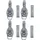 Preiswert & Gut Spannverschluss 4er Set 220 x 40 mm verzinkt