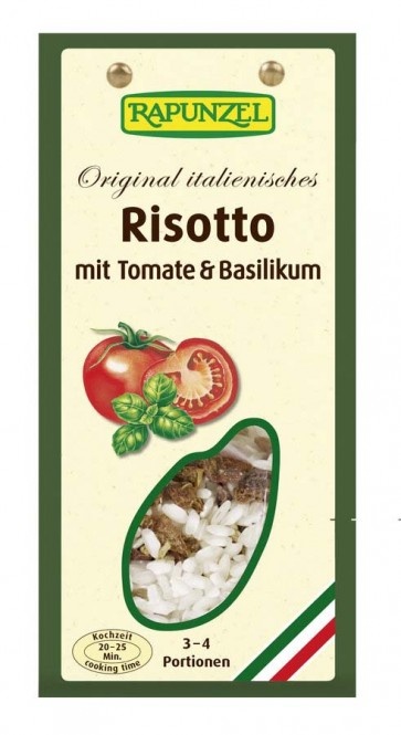 Rapunzel Risotto mit Tomaten und Basilikum bio