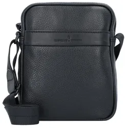 Castelijn & Beerens Umhängetasche Leder 19 cm schwarz
