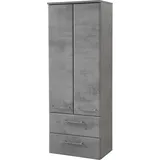 Saphir Quickset 945 Badschrank 50 x 136,1 x 33 cm Grau/Silber