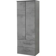 Saphir Quickset 945 Badschrank 50 x 136,1 x 33 cm Grau/Silber