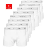 Tazzio Boxershorts unifarben weiß 5XL 8er Pack