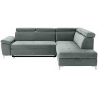 CARRYHOME Ecksofa, Mintgrün, Textil, 5-Sitzer, Ottomane rechts, L-Form, 271x206 cm, Stoffauswahl, Liegefunktion, seitenverkehrt erhältlich, Rücken echt, Wohnzimmer, Sofas - Couches, Wohnlandschaften, Ecksofas