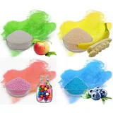 Zuckerwatte Zucker Set 4 Kg für Zuckerwattemaschine Aromazucker 4 x 1 Kg