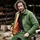 Terrax Work Wear Steppjacke grün/orange 3XL