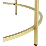 [en.casa] Couchtisch Kouvola Stahlgestell 84 x 45,5 cm Wohnzimmertisch Kaffeetisch Gold