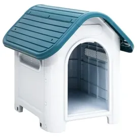 vidaXL Hundehütte 59 x 75 x 66 cm Polypropylen Blau