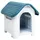 vidaXL Hundehütte 59 x 75 x 66 cm Polypropylen Blau
