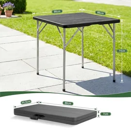 Sekey Campingtisch Klapptisch Schwarz