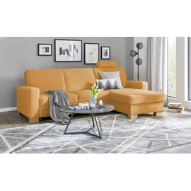 meinSofa Eckcouch Mikrofaser 2-Sitzer Gelb