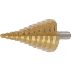 BGS Stufenbohrer titannitriert 6-40,5mm Stufen Schäl Set Blechschälbohrer 1615