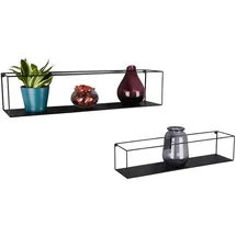 Mirrors and More Wandregal Tinka 65 x 15 x 15 cm Schwarz