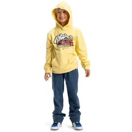 DC Shoes Kapuzensweatshirt DC SHOES "Tire Fire", Jungen, Gr. 10(140-148cm), blau (dusky citron), 55% Baumwolle, 25% Baumwolle, 20% Polyester, Sweatshirts